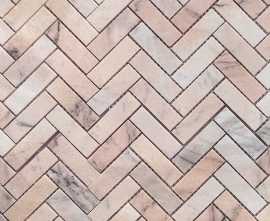 Мозаика Caramelle Mosaic Rosa Salmone POL fish 23x73x7 317x282