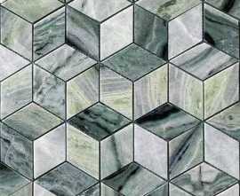 Мозаика Caramelle Mosaic Onice Verde oliva POL diamond 96x55x7 298x259