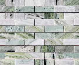 Мозаика Caramelle Mosaic Onice Verde oliva POL 23x73x7 298x298