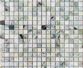 Мозаика Caramelle Mosaic Onice Verde oliva POL 15x15x7 30.5x30.5