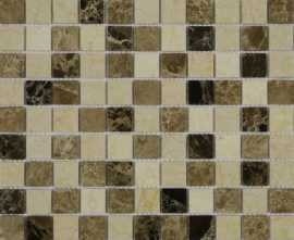 Мозаика Caramelle Mosaic Pietra Mix 1 POL 15x15x4 30.5x30.5