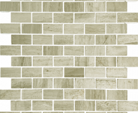 Мозаика Caramelle Mosaic Pietrine Travertino Silver POL 2.3x4.8 29.8x29.8