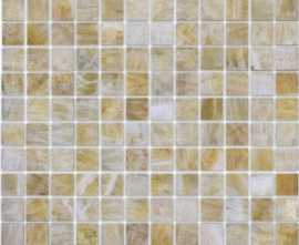 Мозаика Caramelle Mosaic Pietrine Onice beige POL 2.3x2.3 29.8x29.8