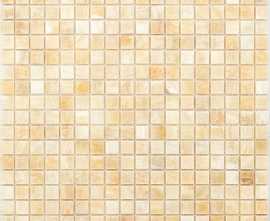 Мозаика Caramelle Mosaic Pietrine Onice beige POL 1.5x1.5 30.5x30.5