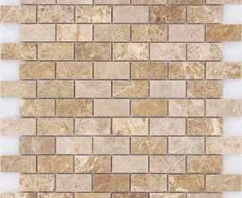 Мозаика Caramelle Mosaic Pietrine Emperador Light POL 2.3x4.8 29.8x29.8