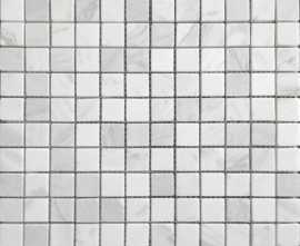 Мозаика Caramelle Mosaic Pietrine Dolomiti bianco POL 23x23 - толщ. 4 мм 298X298