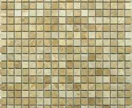 Мозаика Caramelle Mosaic Pietrine Emperador Light POL 15x15 - толщ. 4 мм 305x305