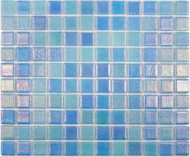 Мозаика Vidrepur Shell Mix Blue 551/552 (2.5х2.5) 31,7х31,7
