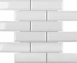 Мозаика StarMosaic KM82895 Metro White Glossy 4.5х14.5 28.7х29.5х6.5