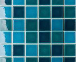 Мозаика StarMosaic LWWB83333 Crackle Green Mixed Glossy 4.8x4.8 30.6х30.6х6