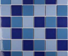 Мозаика StarMosaic WB52200 Blue Mix Glossy 4.8x4.8 30.6х30.6х6