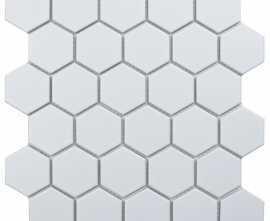 Мозаика StarMosaic Hexagon small White Glossy (IDL1001) 26.5х27.8