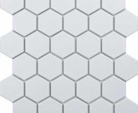 Мозаика StarMosaic Hexagon small White Matt (MT31000/IDL1005) 27.8х26.5