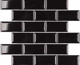 Мозаика StarMosaic AM84445 Metro Black Glossy 4.5х9.5 28.8х29.4х6.5
