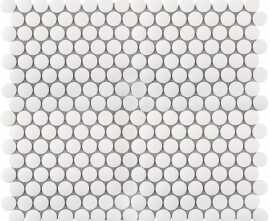 Мозаика StarMosaic JNK81011 Penny Round White Antid. 315х309х6