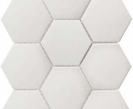 Мозаика StarMosaic JFQ51011 Hexagon big White Matt Antid 25.6х29.5