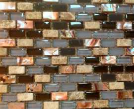Мозаика Lace Mosaic Brown Pearl 005A 1x2 28,6x28,8