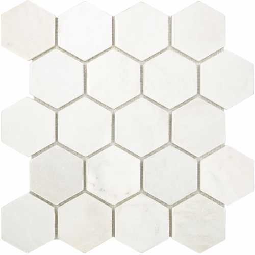 Мозаика Натуральный камень Hexagon VMw Tumbled 64X74 305X305X8