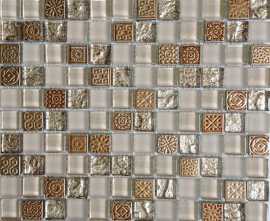 Мозаика Bars Crystal Glass Decor Monaco 2.3x2.3 30x30