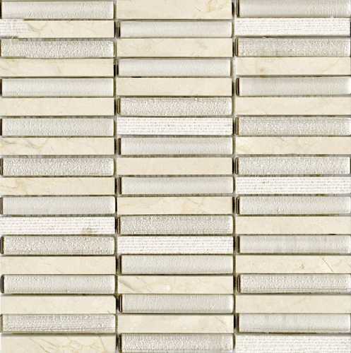 Мозаика L'Antic Colonial L241709521 Time Texture Linear Cream (1,5x10) G-518 30x30