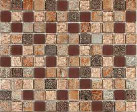 Мозаика NSmosaic S-820 стекло керамика (23x23x8) 298*298