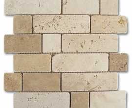 Мозаика Dune 184996 Mosaico Travertino Brick 30,5x30,5