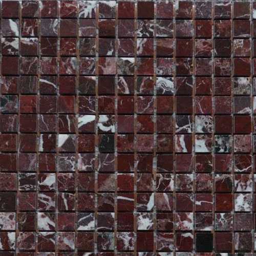 Мозаика Art&Natura Ceramic Marble Mosaic Rosso Levanto 15*15 305*305