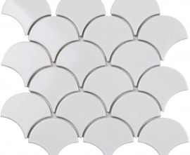 Мозаика Orro Mosaic White Scales 25.9x27.9