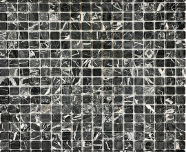 Мозаика Orro Mosaic Nero Marquina Tum 4мм 30.5x30.5