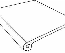 Gres de Aragon 970446 Ступень фронтальная Petra Beige Anti-Slip Round. 33x30