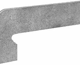 Плинтус Exagres Zan.VEGA GRIS IZQUIERDA левый 39,5x17,5