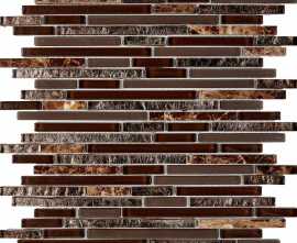 Pixmosaic PIX730 Мозаика из мрамора и стекла 10x48/98/148 286х300x8