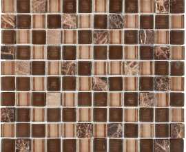 Pixmosaic PIX723 Мозаика из мрамора и стекла 23x23 300х300x8