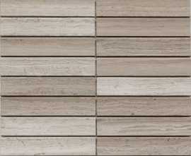 Мозаика Pixmosaic PIX347 White Wooden, Concave матовая 30х151 305х318х12