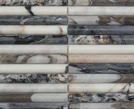 Мозаика Pixmosaic PIX340 Bvlgari, Convex матовая 20х151 300х305х12