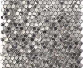 Декор Moreroom Stone S027 Stamping Aluminum Silver 30,3x30,3x0,6