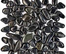 Мозаика Pixmosaic PIX264 из гальки Blaсk stone 30.5х30.5