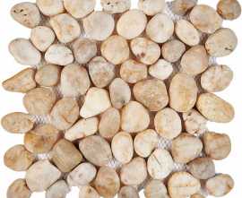Pixmosaic PIX265 Мозаика из гальки Bianco Natura stone 30.5х30.5