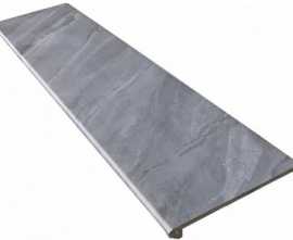 Gres de Aragon Ступень фронтальная Tibet Round. Gris 33x120