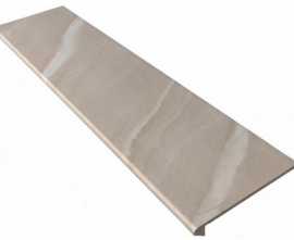 Gres de Aragon Ступень фронтальная Tibet Smooth Round. Beige 33x120