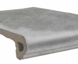Ступень Gres de Aragon Capri Gris Peldano Redondeado 32.5х33