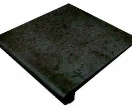 Gres de Aragon Ступень фронтальная Rounded Stair-tread Antracite 33*33