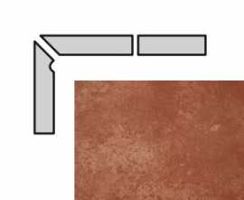 Interbau Плинтус ступени 059 Kastanie левый 31x7.3
