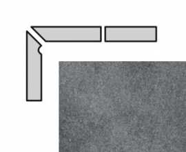 Interbau Плинтус ступени 058 Anthrazit левый 31x7.3