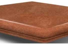Interbau Флорентийская угловая ступень 059 Kastanie 32x32x9