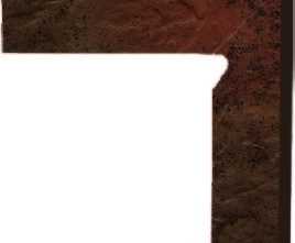 Плинтус Paradyz Semir Brown Цоколь правый (B+A)30х8,1