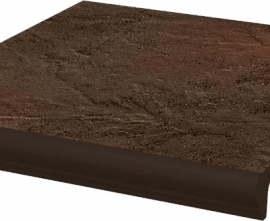 Paradyz Semir Brown ступень простая с носиком структурированная 30x33