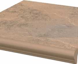 Paradyz Semir Beige ступень простая с носиком структурированная 30x33