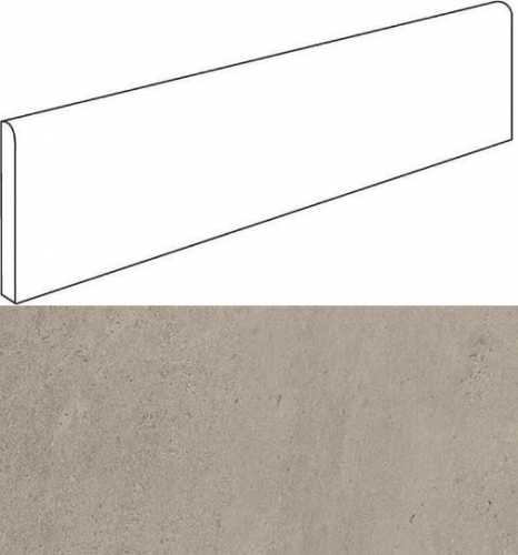 Плинтус Атлас Конкорд Россия 610130002164 Wise Silver Grey Battiscopa 7.2x60