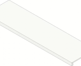 Ступень Атлас Конкорд Россия 620070002705 Rinascente Resin White Scalino Frontale 33x160